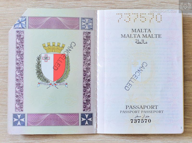Malta 2004-2009 passport
