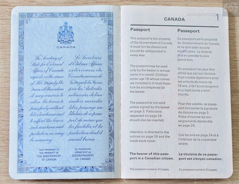 Canada 1982-1987 passport, given at Athens, Travel to South Africa