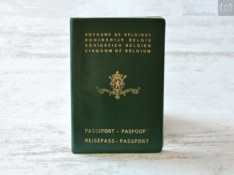 Belgium 1977-1982 passport, rare Visas: Burma, Nepal, Macau, Guatemala ...