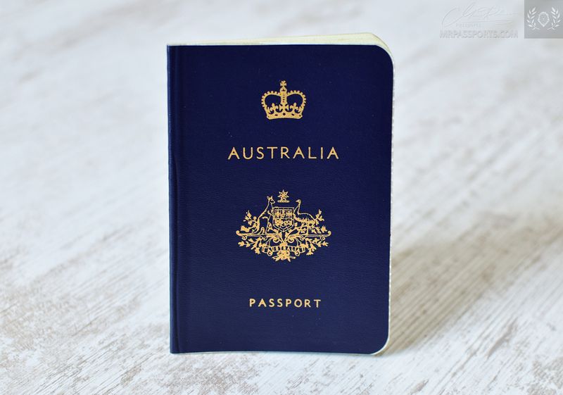 Australia 1981-1986 passport, San Franncisco - Mint, extremely rare