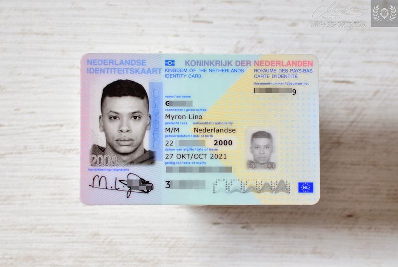 Netherlands biometric identity card, ID card, mega rare, mint condition