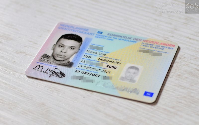 Netherlands biometric identity card, ID card, mega rare, mint condition