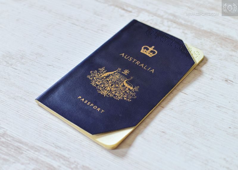 Australia 1969-1974 passport, given at Tehran