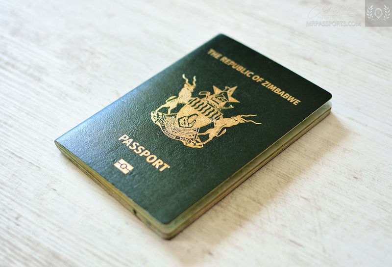 Zimbabwe biometric passport / e-passport, latest type travel to Eswatini
