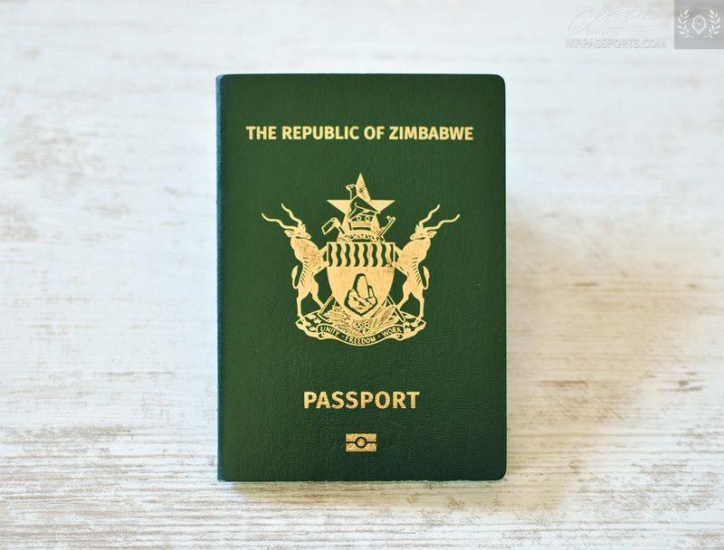 Zimbabwe biometric passport / e-passport, latest type travel to Eswatini