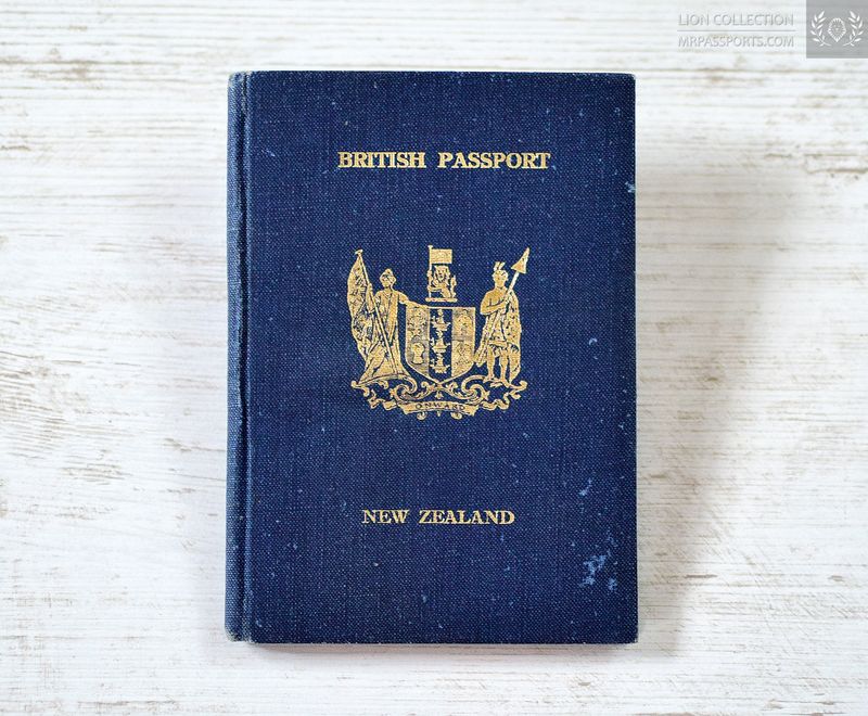 New Zealand 1952-1957 British passport
