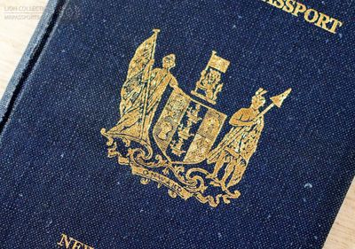 New Zealand 1952-1957 British passport