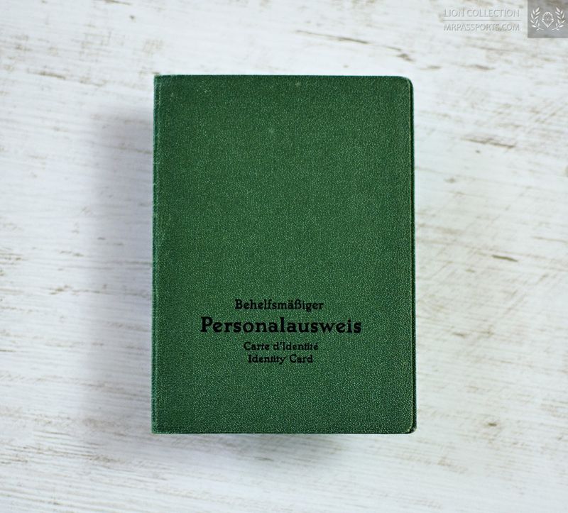 Berlin(West) ID card, 1981-1986 Provisional identity card (Behelfsmäßiger Personalausweis)