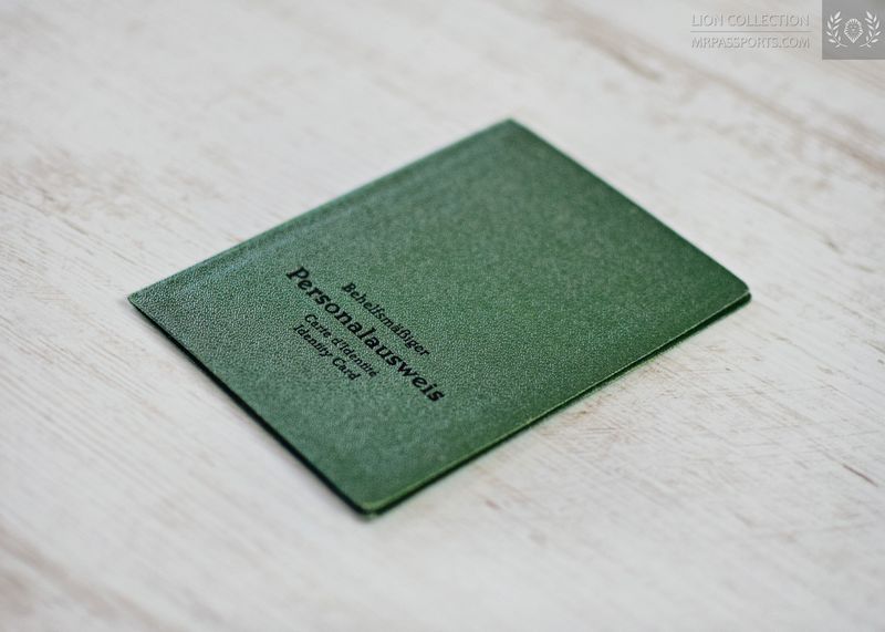 Berlin(West) ID card, 1981-1986 Provisional identity card (Behelfsmäßiger Personalausweis)