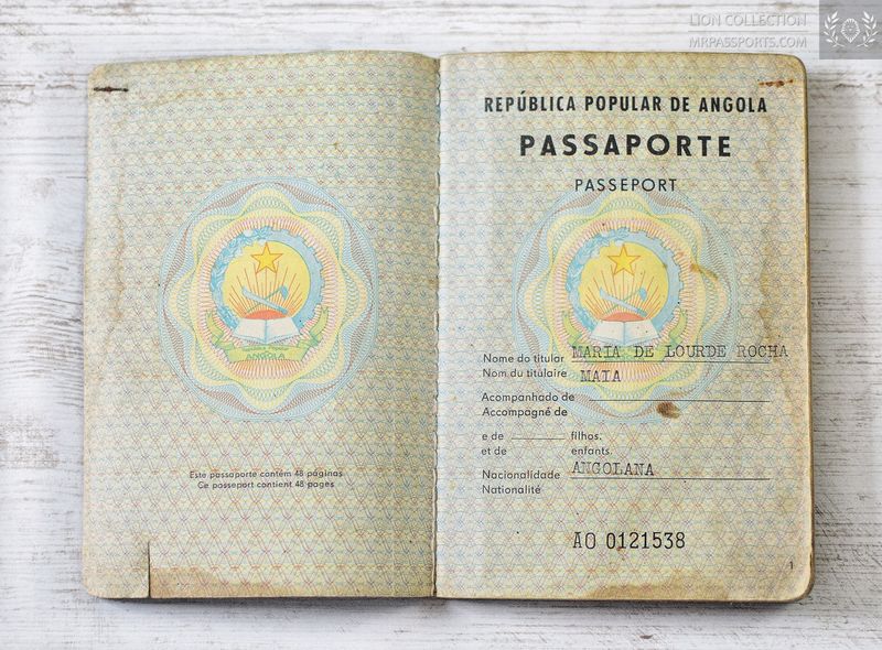 Angola 1987-1999 passport