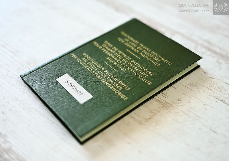 Germany, 1961-1962 temporary travel document for German nationals, Canada