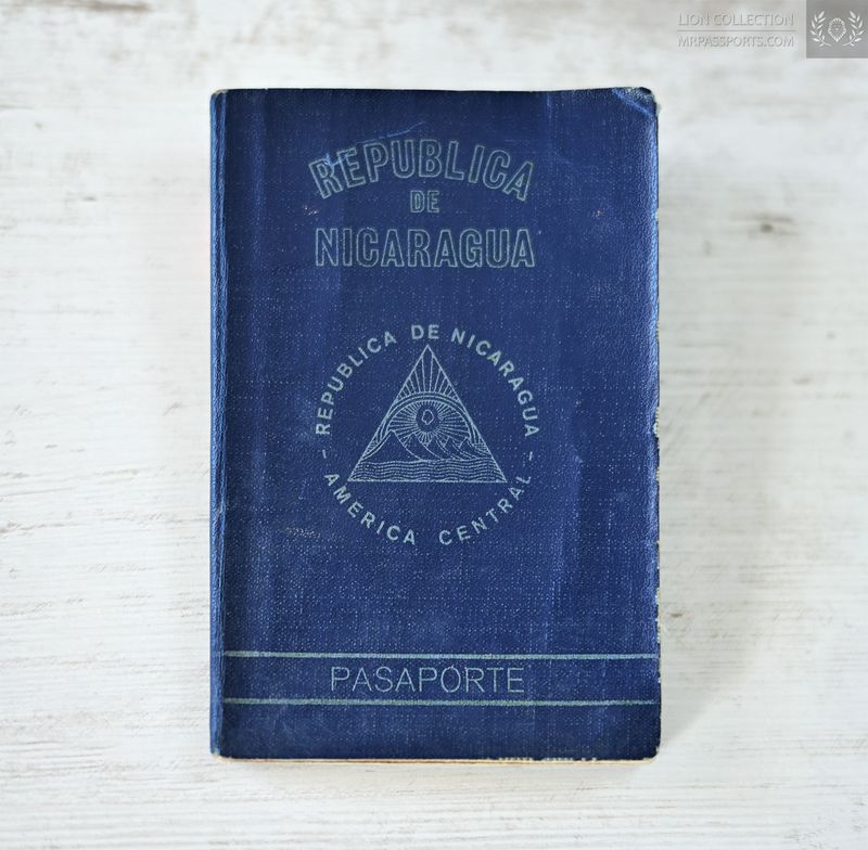 Nicaragua, 1987-1991 passport during the Nicaraguan Contra War