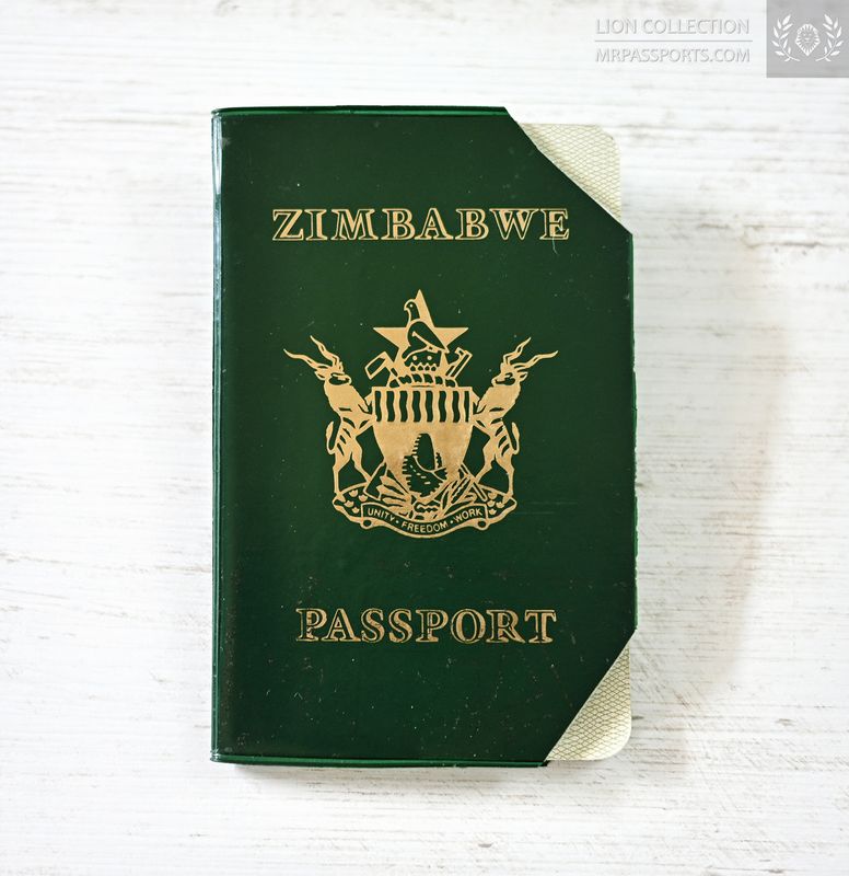 Zimbabwe, 1990-2000 passport with visas