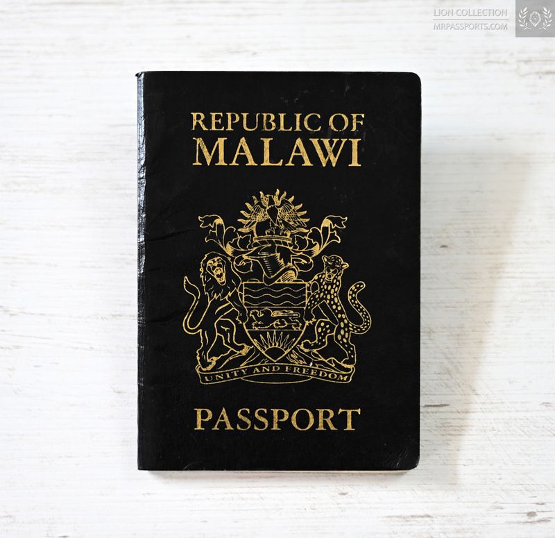 Malawi 2011-2021 pre-biometric passport