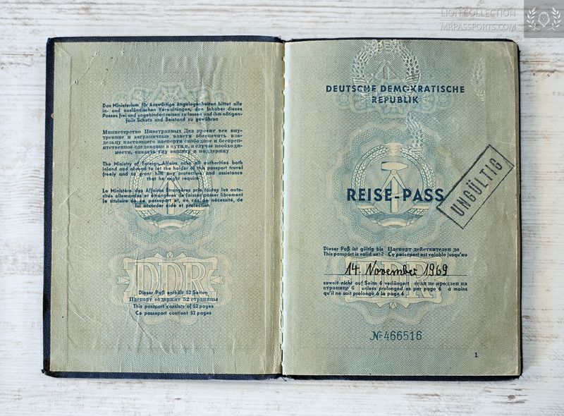 East Germany, Cairo issue passport 1967-1969 - cold war era - GDR, DDR - Li-byan visas