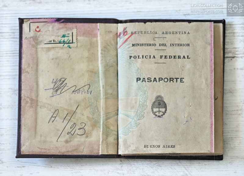Argentina, 1950 passport