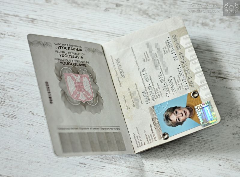 Yugoslavia (FRY) 2001-2011 passport