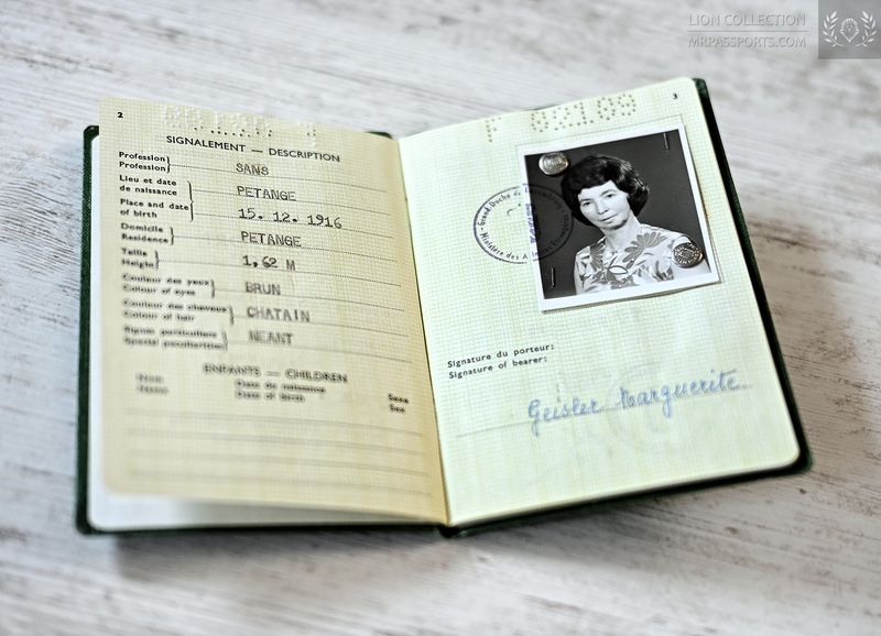 Luxembourg, 1973-1978 passport, excellent condition