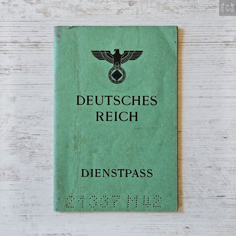 German Empire 1943-1944, Service Passport