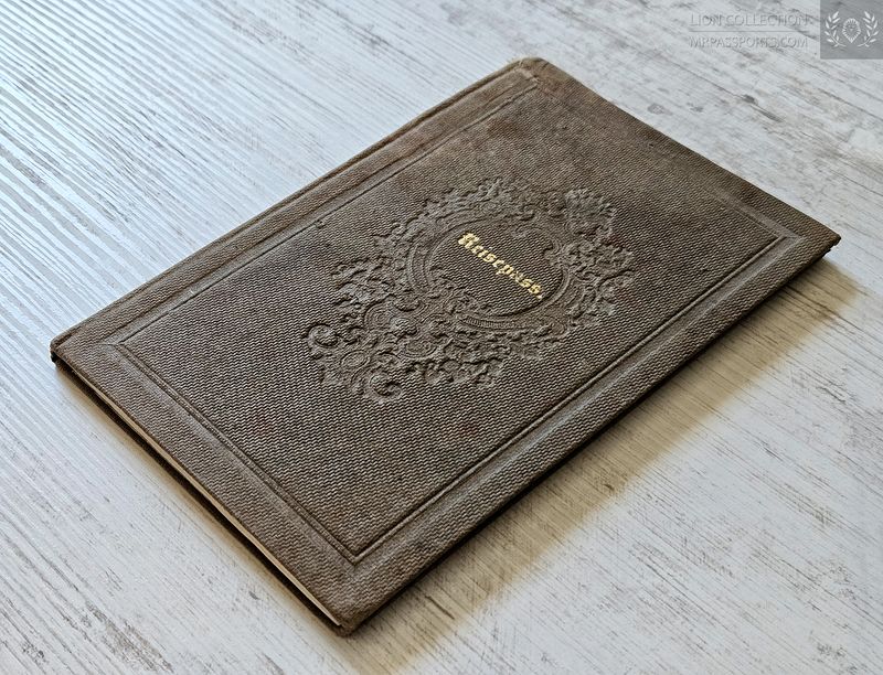 Switzerland, 1856 Canton of Basel "Wanderbuch" passport