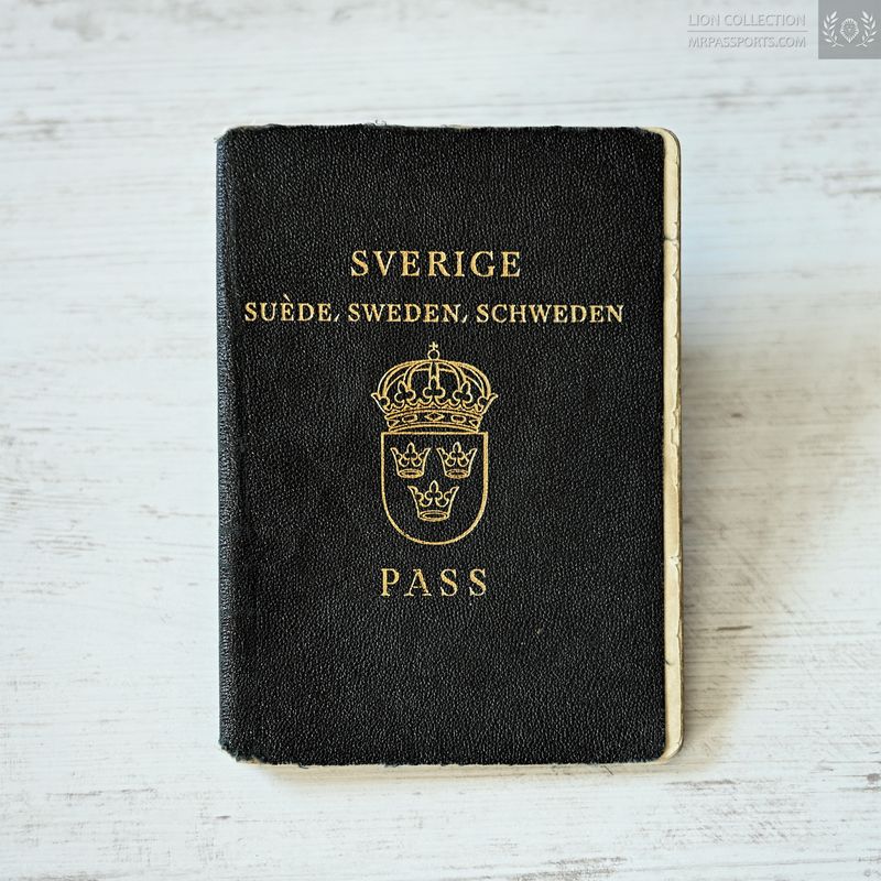 Sweden, 1957-1962 passport w/ additional pages, full of visas, cold war era, issued in Berlin