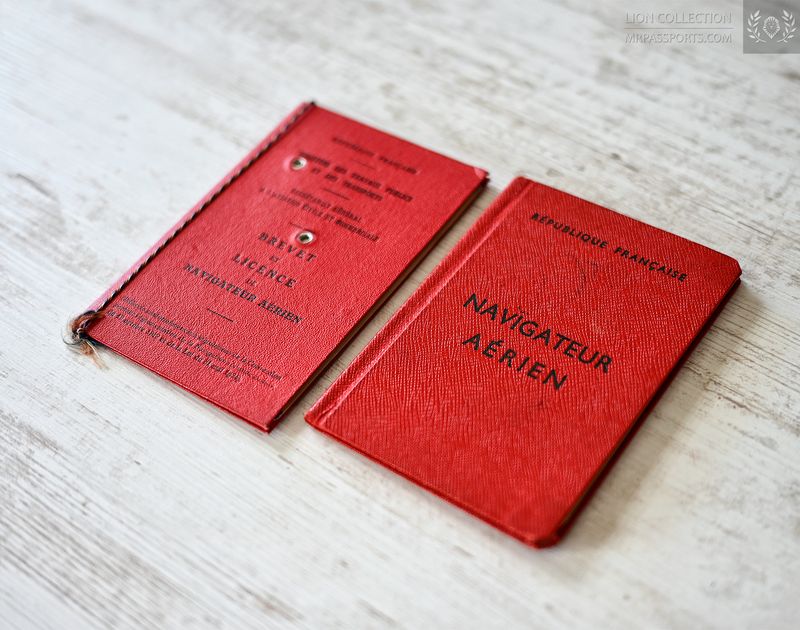 France, set of two Navigator licences 1950-1951 + 1954-1973 from one person