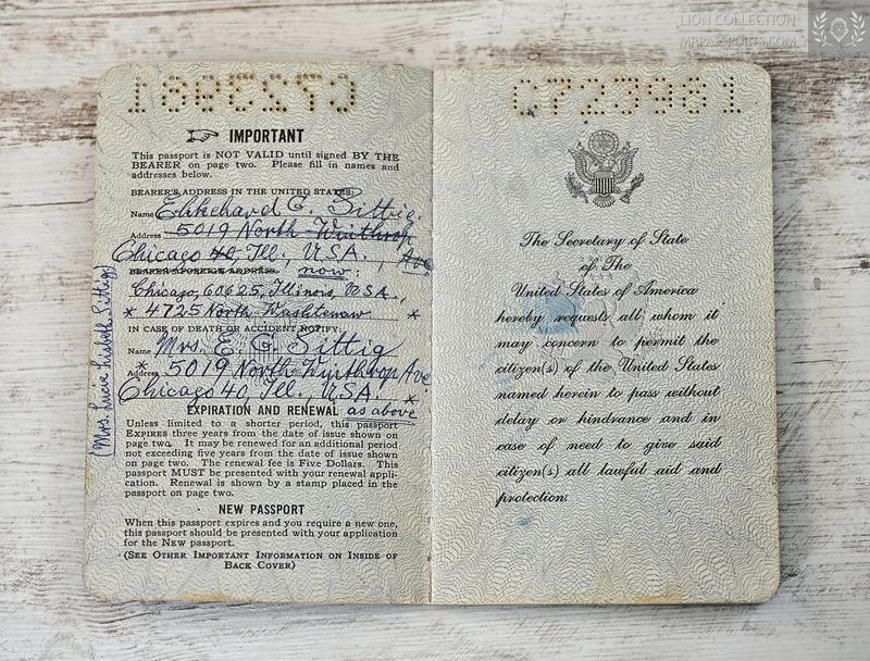USA, 1962-1967 passport, lots of visas incl. Gibraltar