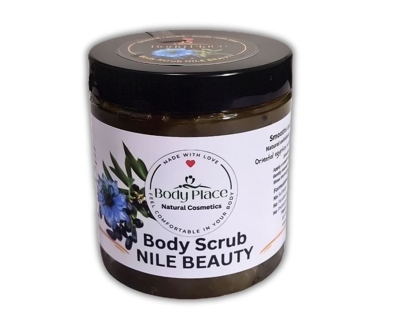 Body place peeling do ciała NILE BEAUTY ORIENTALNA Naturalna receptura #Naturalne_Piękno #kosmetyki_naturalne #Domowe_Spa #Naturalne_Kosmetyki #Rytuał_Hammam #Relax #BodyPlaceStore