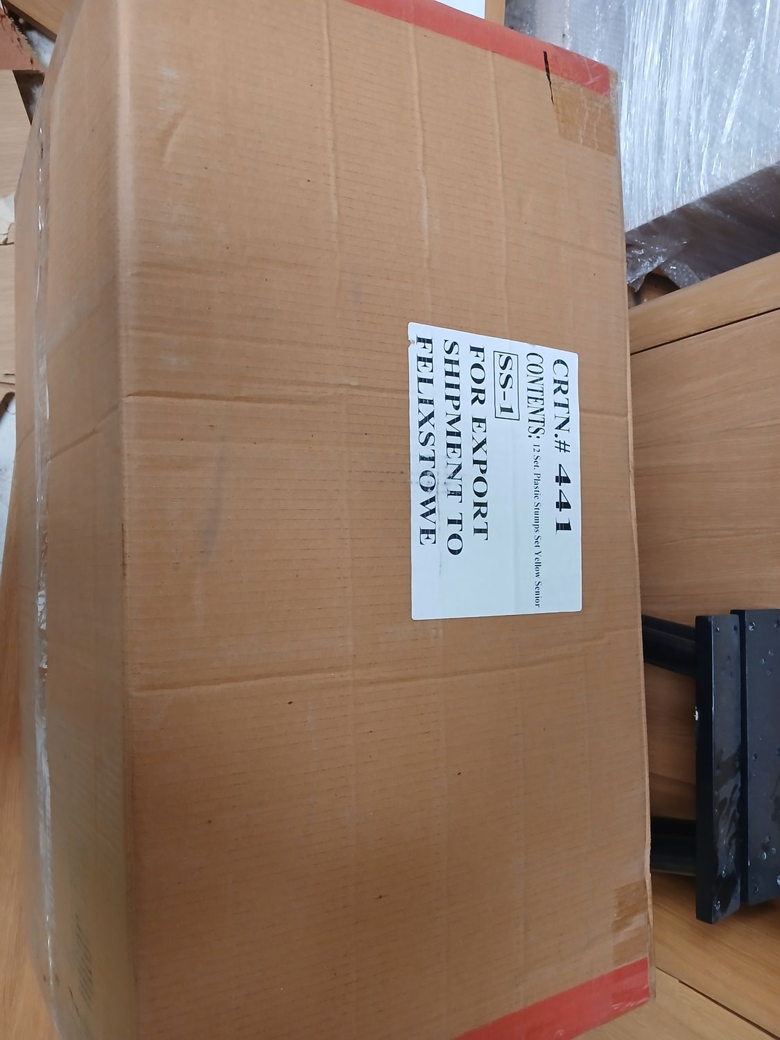 12 pallets of 12 set plastic stumps yellow( top bay 14 & 15 & bottom of bay 10)