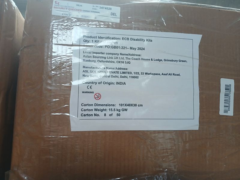 2 pallets of Disability cricket sets ( bay 12 top)