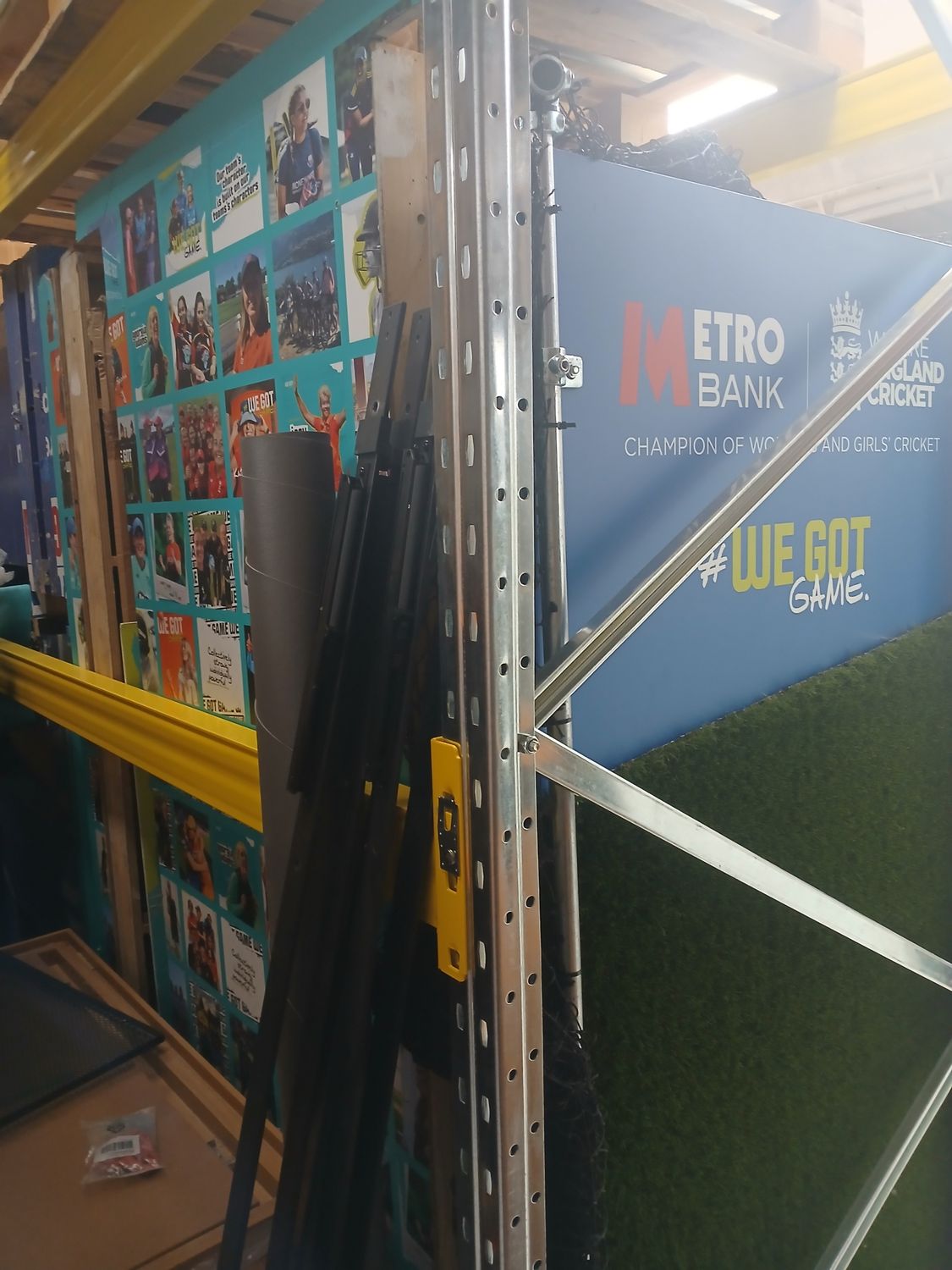 9 pallets of Cricket tower (bay 6 bottom)