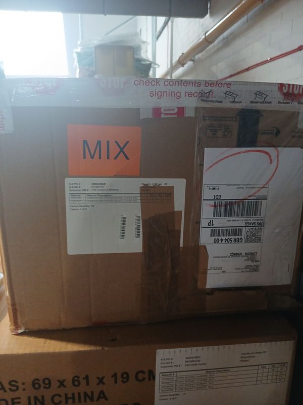 1 pallet of Panama buckets 2 boxes of mixed hats ( bay 2 top)