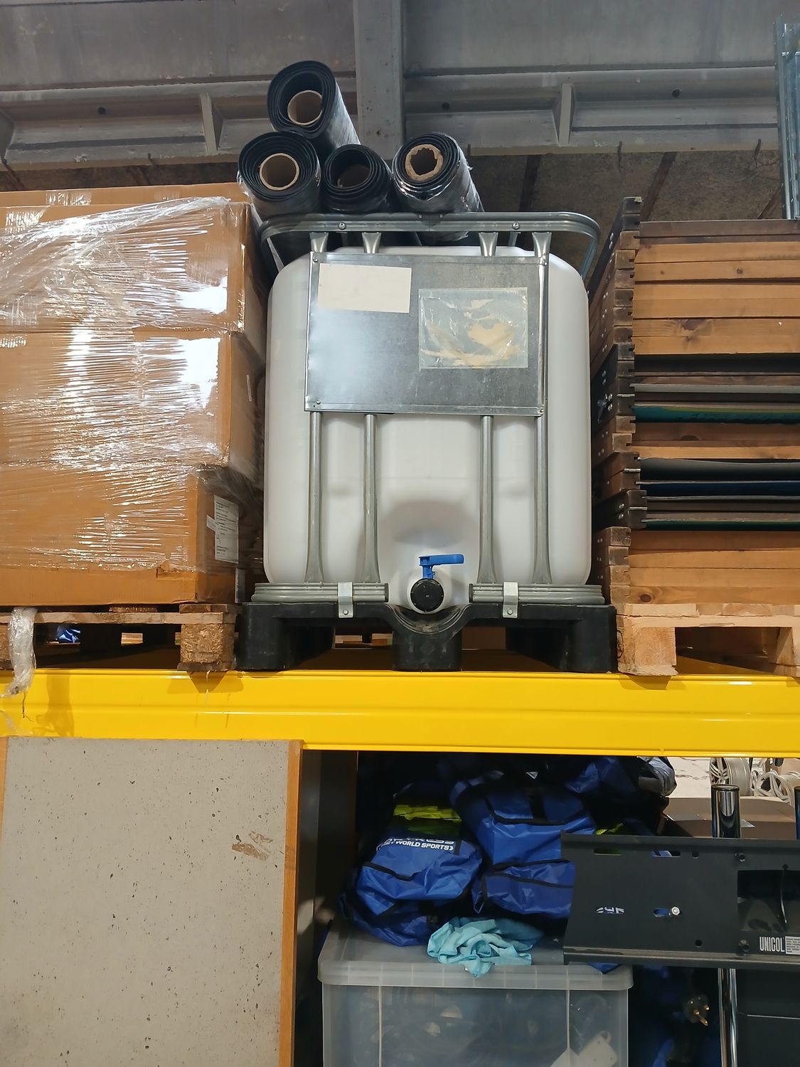 1 pallet of ibc water container (bay 11 top)
