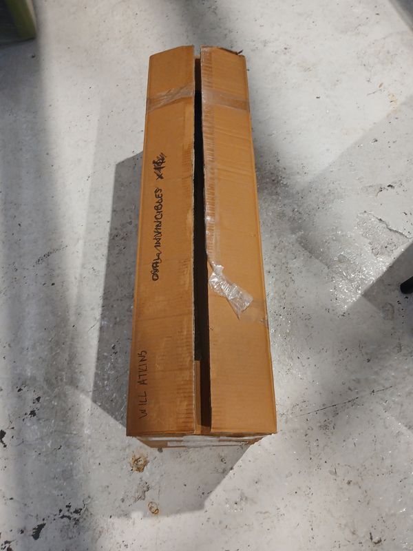 1 pallet of 1 box of signed cricket bats ( top of bay 17)