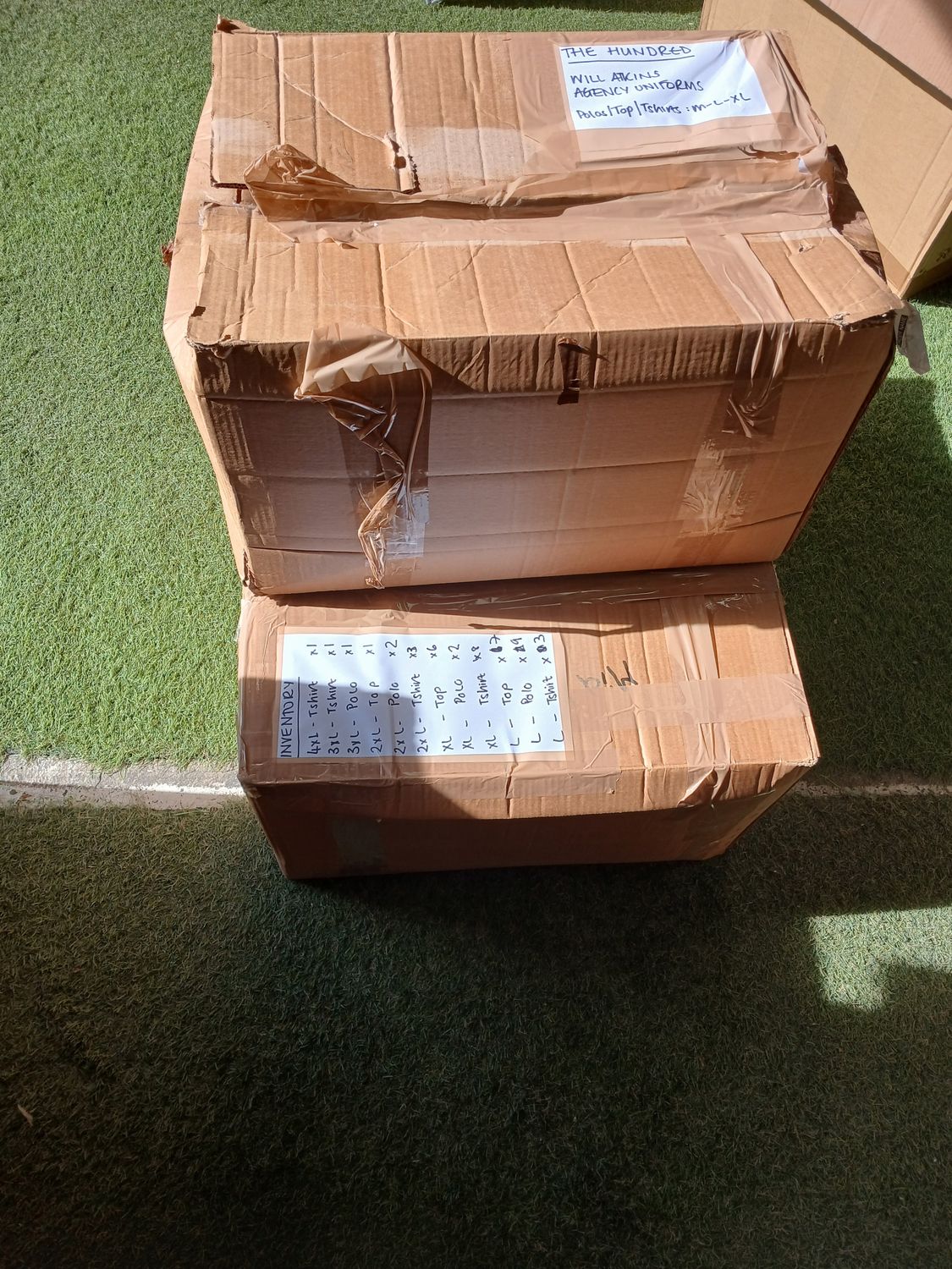 1 pallet of 3 boxes of various The Hundred t- shirts (top of bay 3)