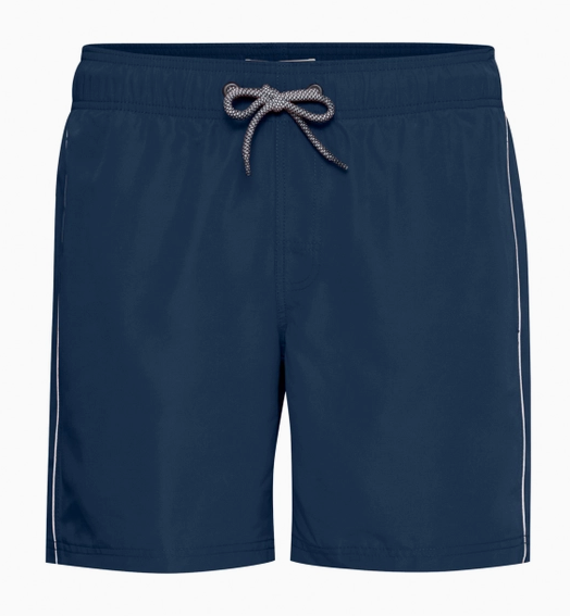Tonal Floral Pattern When Wet Swim Trunks, Dress Blues