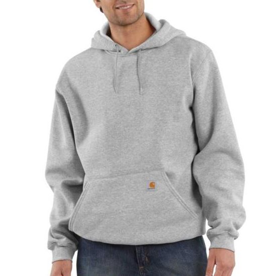 Loose Fit Midweight Sweatshirt, Heather Grey