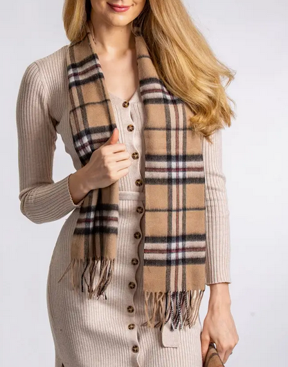 Thompson Camel Lambswool Scarves