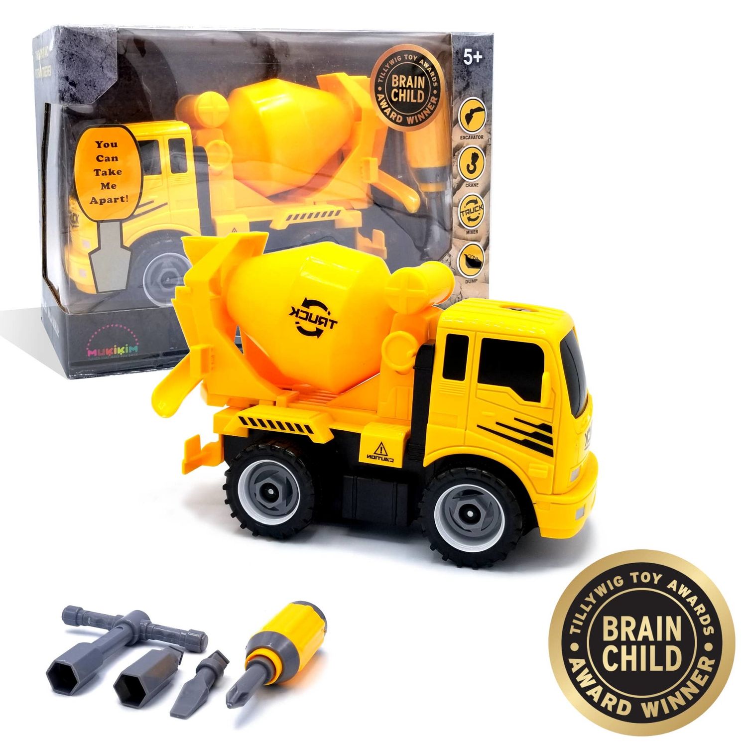 Mixer- Take-Apart-Put-Together/2-Toys-In-1 Truck Toy