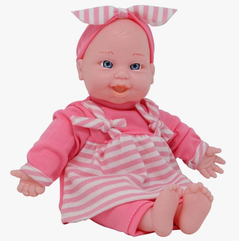 12&quot; Soft Body Talk, Cry &amp; Sing Interactive Baby Doll-Striped