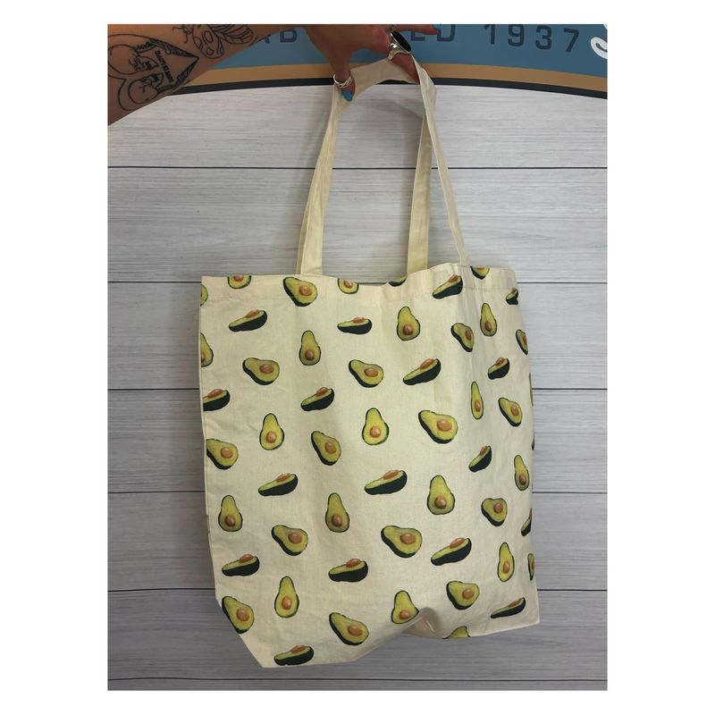 All Over Avocados Print Tote Bags