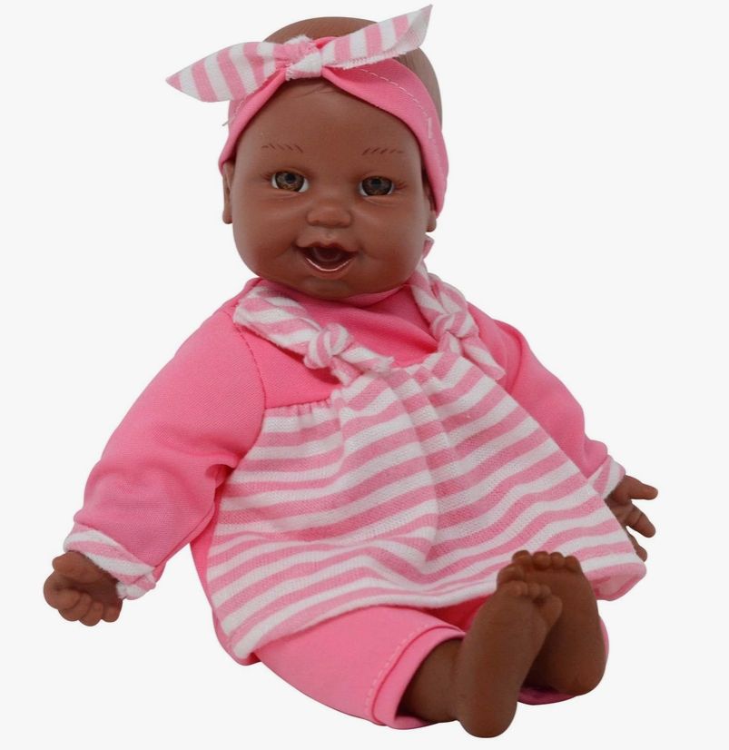 12&quot; Soft Body Talk, Cry &amp; Sing Interactive Baby Doll-Striped