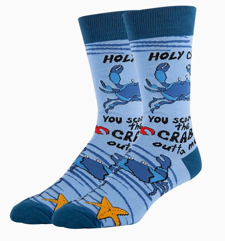 Holy Crab Novelty Socks 8-13