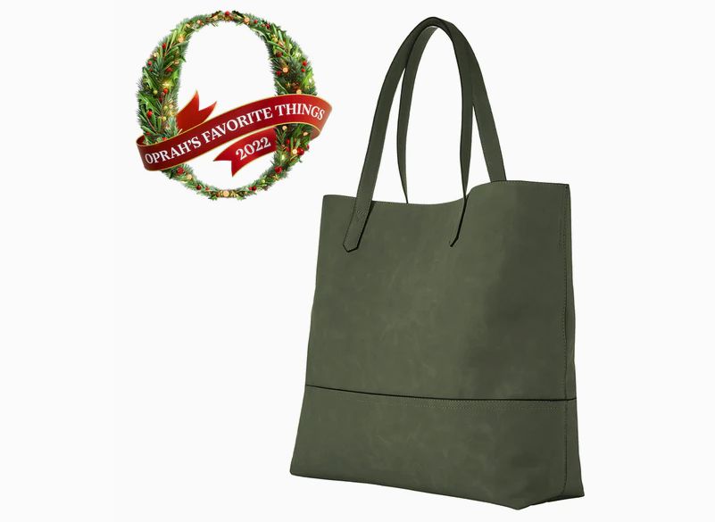 Taylor Tote Bag, Army Suede