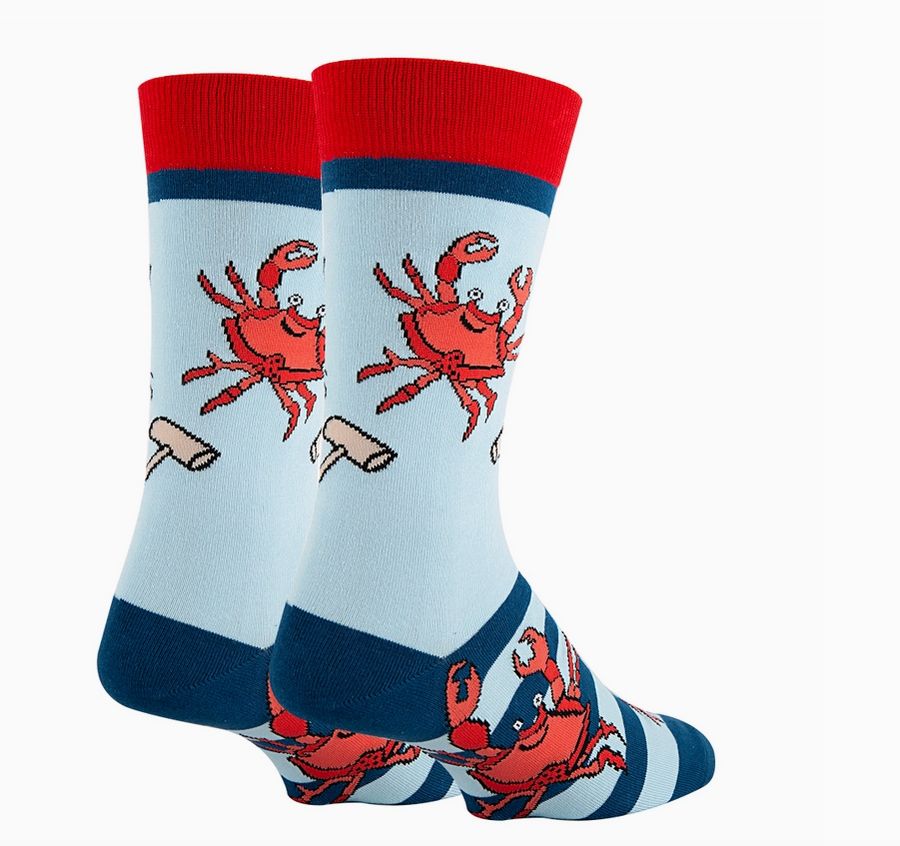 Crab Eating Novelty Socks 8-13