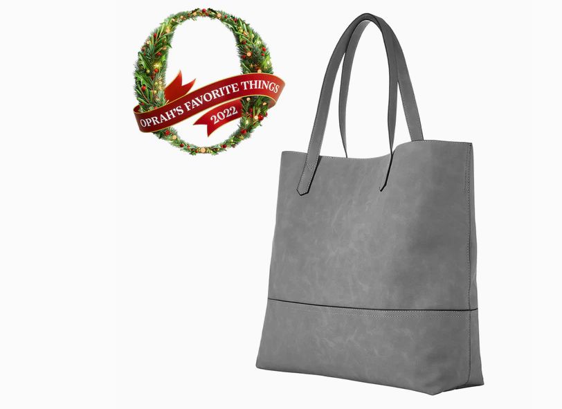 Taylor Tote Bag, Grey Suede