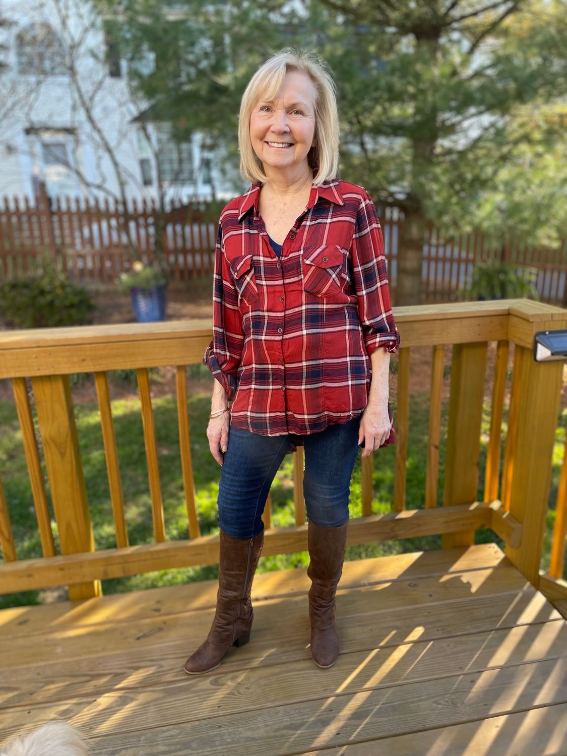Dolly Plaid Lace Up
