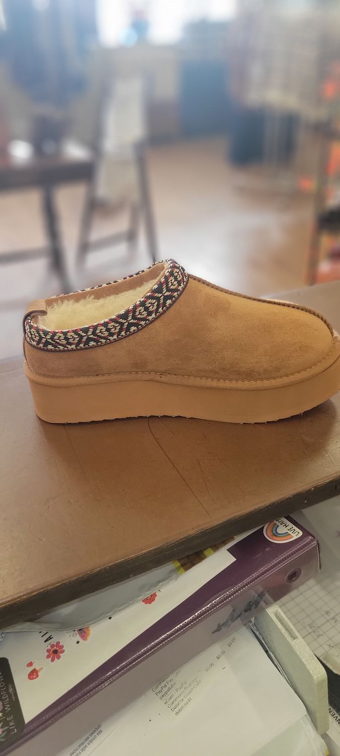 Tan Eagle Mules