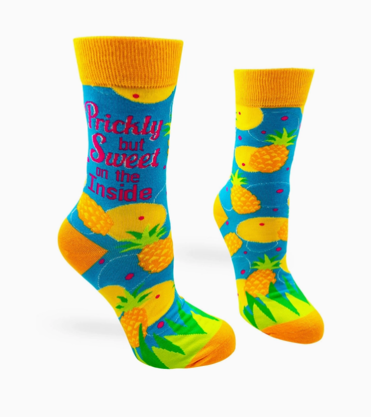 Prickly, But Sweet Novelty Crew Socks