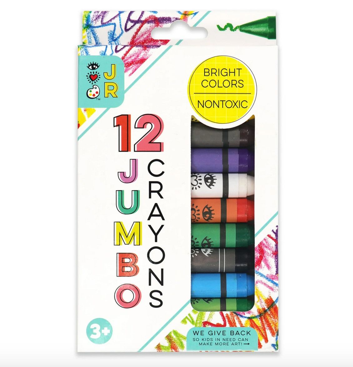 Iheartart Jr Set of 12 Jumbo Crayons